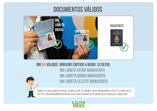 Documentación para viajar a Iguazú